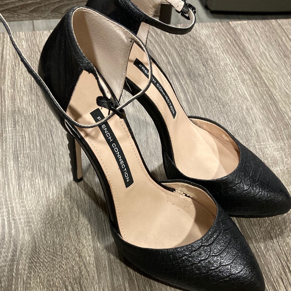French Connection Black Stiletto Heels Sz 8.5
